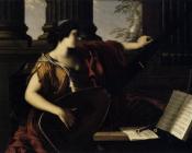 劳伦特 德 拉 海尔 : Allegorical Figure of Music